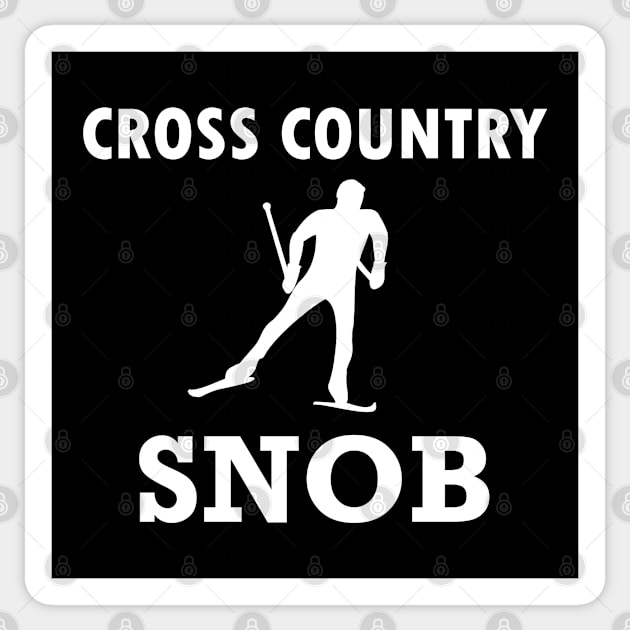 Cross Country Ski Snob Sticker by esskay1000